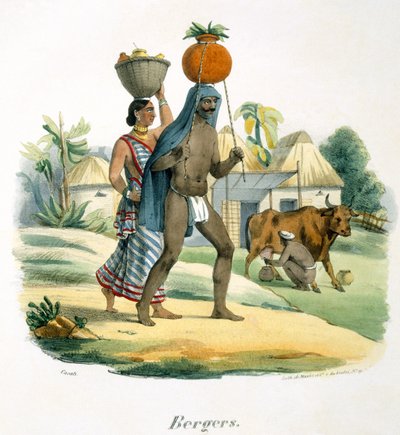 Shepherds, 1827-35 by M.E. Burnouf